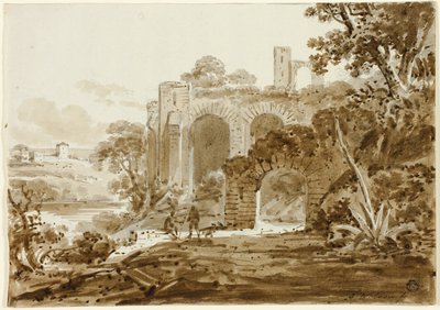 Paisaje con ruinas romanas de Andrew Wilson