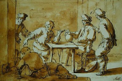 En el bar, 1633 de Andries Both
