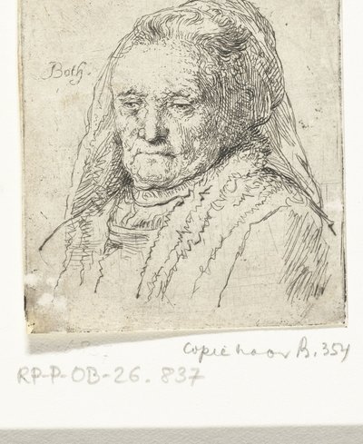 Busto retrato de la madre de Rembrandt de Andries Both