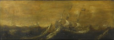Barcos en la tormenta de Andries van Eertvelt (attributed to)