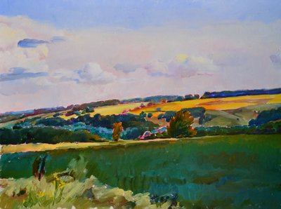 Paisaje de campos ondulados de Andrii Kutsachenko