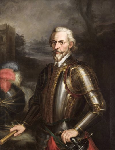 Romanticismo : Rodrigo Ponce de León (1443-1492), Duque de Cádiz par Cortes y Aguilar, Andres (1812-1879), ca 1856. Óleo sobre lienzo de Andrés Cortés y Aguilar