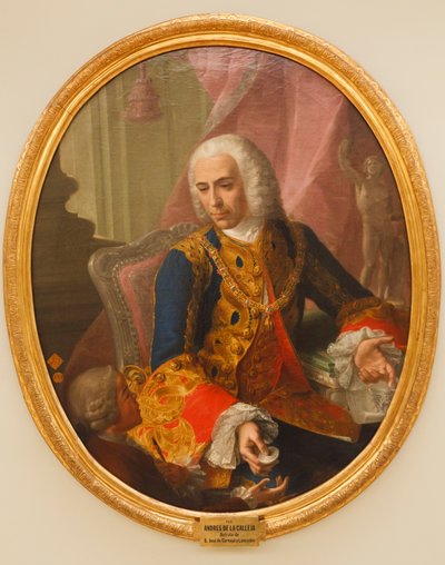 Retrato de Don José de Carvajal y Lancaster con el Niño, Mariano Sánchez de Andrés de la Calleja