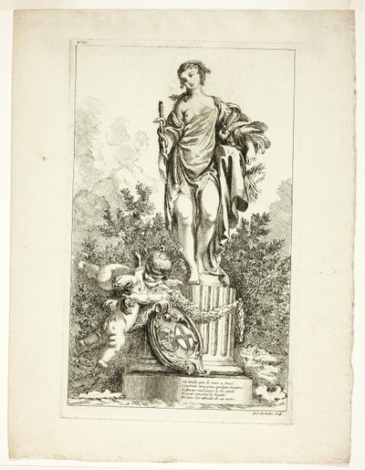 Dos Amantes Agradeciendo a la Estatua de la Salud de Ange Laurent de Lalive de Jully