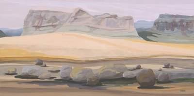 Formaciones rocosas del desierto de Angela Seear