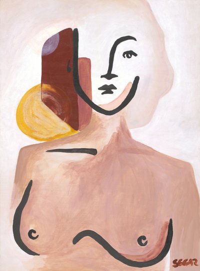 Mujer serena y abstracta de Angela Seear