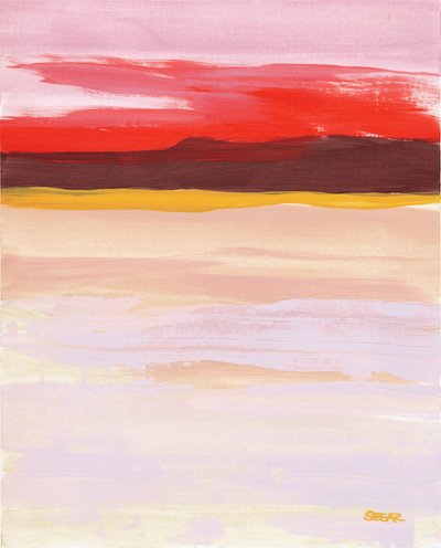 Horizonte abstracto y vibrante de Angela Seear