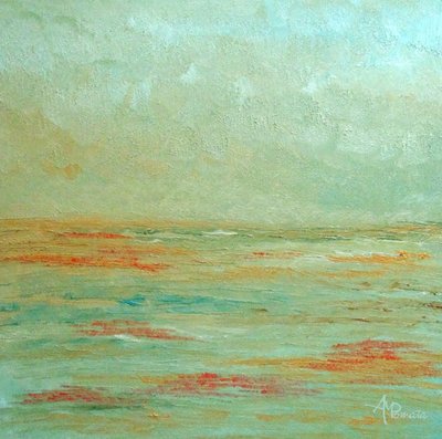 Horizonte marítimo brumoso de Angeles M. Pomata