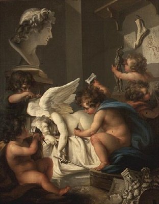 Escultura de Angelica (attr. to) Kauffmann