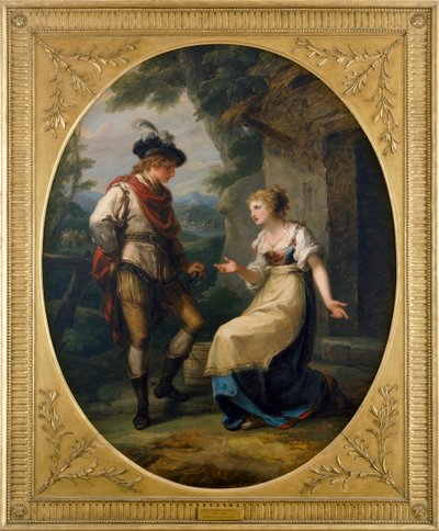Gualtherius y Griselda (óleo sobre lienzo) de Angelica Kauffman