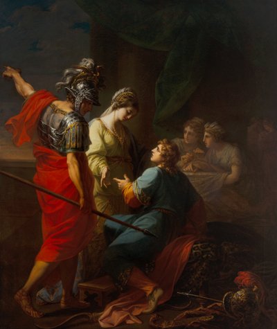 Héctor, París y Helena de Angelica Kauffman