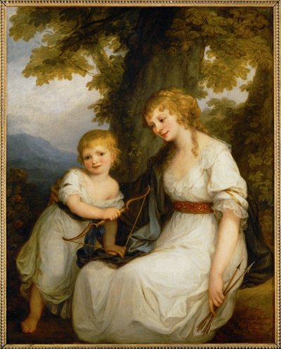 La Baronne de Kruedener et son fils - La baronesa Kruedener y su hijo ... de Angelica Kauffman