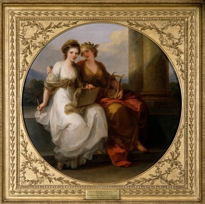 El artista en el carácter del diseño (óleo sobre lienzo) de Angelica Kauffman