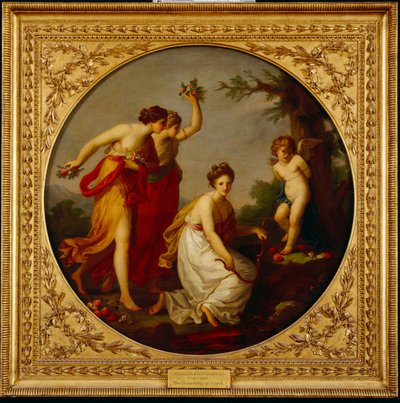 El desarme de Cupido (óleo sobre lienzo) de Angelica Kauffman