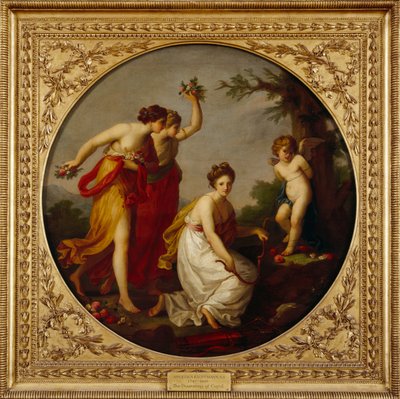 El desarme de Cupido, c. 1800 de Angelica Kauffman