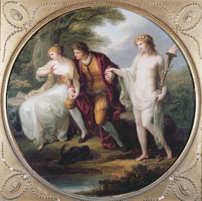 Abelardo presentando a Himeneo a Eloísa de Angelica Kauffmann