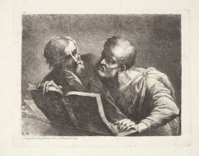 Los dos viejos estudiantes de Angelica Kauffmann