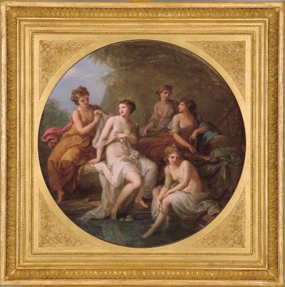 Diana y sus ninfas bañándose de Angelica Kauffmann