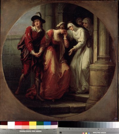 ""La separación de Abelard (maestro Pierre Abailard (o Pierre Abailard de Angelica Kauffmann