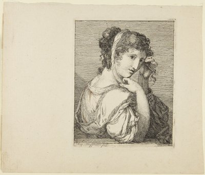 Retrato de una niña de Angelica Kauffmann