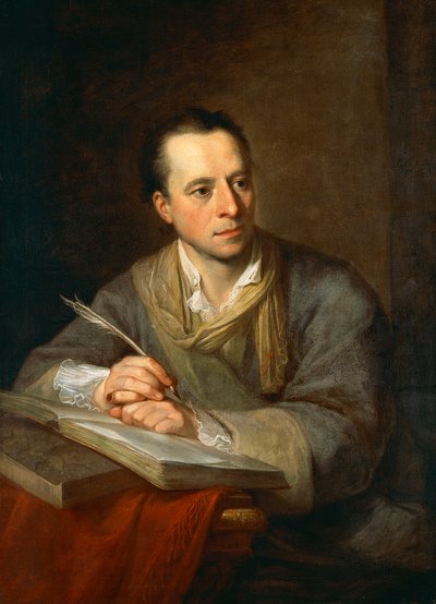 Retrato de Johann Joachim Winckelmann, arqueólogo e historiador del arte alemán de Angelica Kauffmann