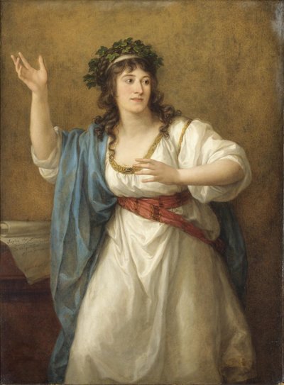 Retrato de la poetisa Teresa Bandettini-Landucci 1763-1837 de Angelica Kauffmann