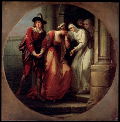 La despedida de Abelardo y Eloísa, antes de 1780 de Angelica Kauffmann