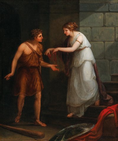 Teseo y Ariadna de Angelica Kauffmann