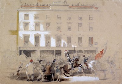 Desfile del Alcalde, Cornhill, Londres, 1849 de Angelo Collen Hayter