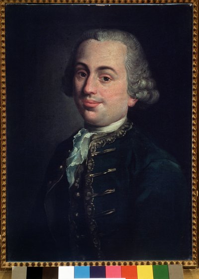 Retrato del violinista italiano Michelangelo Emiliani (1737-1779) de Angelo Crescimbeni