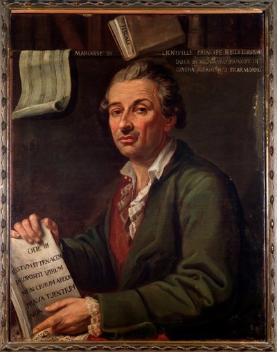 Retrato de Pierre Eugene Francois, Marqués de Ligniville de Angelo Crescimbeni
