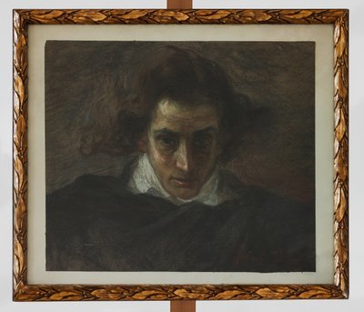 Retrato de un músico (pastel) de Angelo Longanesi