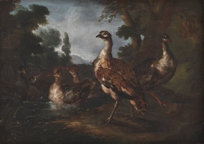 Paisaje con pájaros de Angelo Maria Crivelli