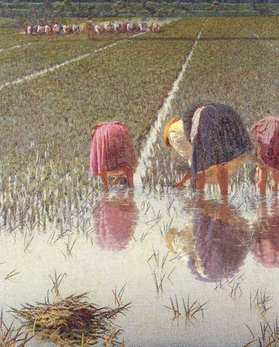 Por ochenta centavos, por Angelo Morbelli, detalle de Angelo Morbelli