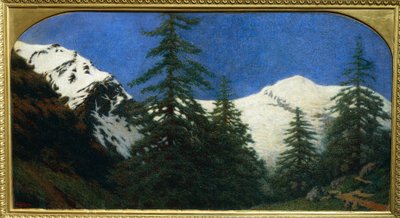 Montañas altas de Angelo Morbelli