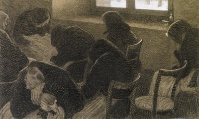 Siesta Invernal, c. 1902 de Angelo Morbelli