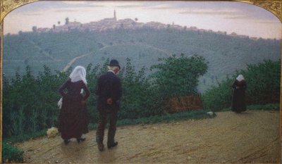 Amanecer del Domingo Primera Misa de Angelo Morbelli
