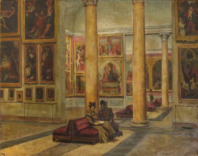 Interior de la Pinacoteca de Brera de Angelo Ripamonti