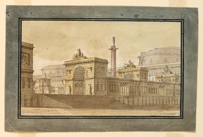 Diseño escénico, grupo de edificios del palacio de Angelo Toselli