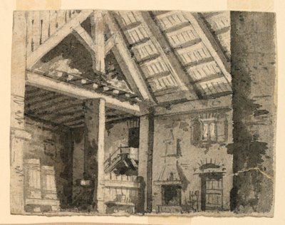 Diseño de escenario, interior de una casa de campo de Angelo Toselli