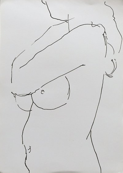 Desnudo con brazo doblado, 2019 de Angie Kenber