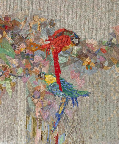 Flores y pájaros, 1914 de Angiolo DAndrea