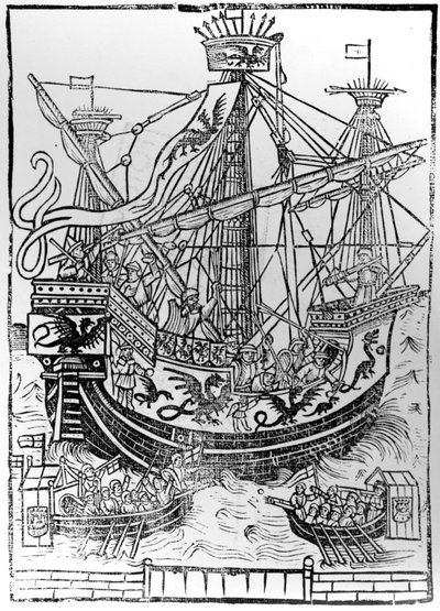 La llegada triunfal de Carlos V, Emperador del Sacro Imperio Romano, a Brujas, 1515 de Anglo French School
