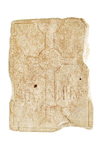 Lápida, mediados del siglo VII a mediados del siglo VIII (piedra caliza) de Anglo Saxon Anglo Saxon