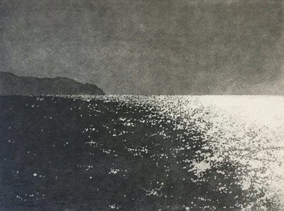 Dancing light, 2021 (aguatinta sobre papel) de angus hampel