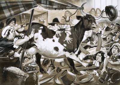 Una vez una vaca entró en Westminster Hall y provocó el caos de Angus McBride