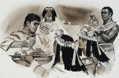 Antonio y Cleopatra (gouache sobre papel) de Angus McBride