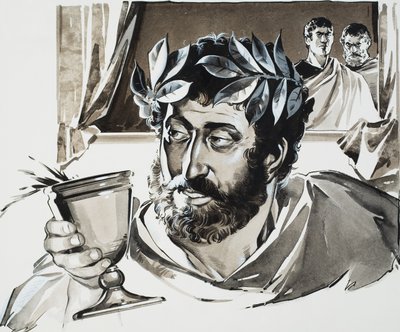 Emperador Cómodo (gouache sobre papel) de Angus McBride