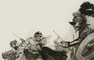 Luchas de gladiadores de Angus McBride