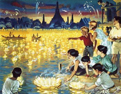 Festival Loy Krathong en Bangkok de Angus McBride